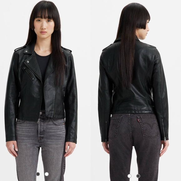 Levi’s faux leather moto jacket - Picture 4 of 7